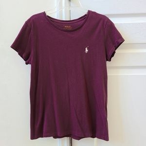 Maroon Polo Ralph Lauren Tee